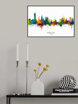 Wroclaw Poland Skyline Poster och Canvastavla