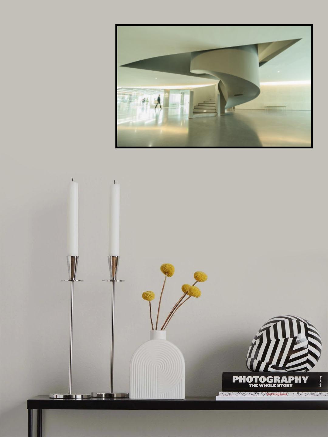Spiral Corner Staircase Poster och Canvastavla
