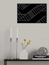 Black and lines Poster och Canvastavla