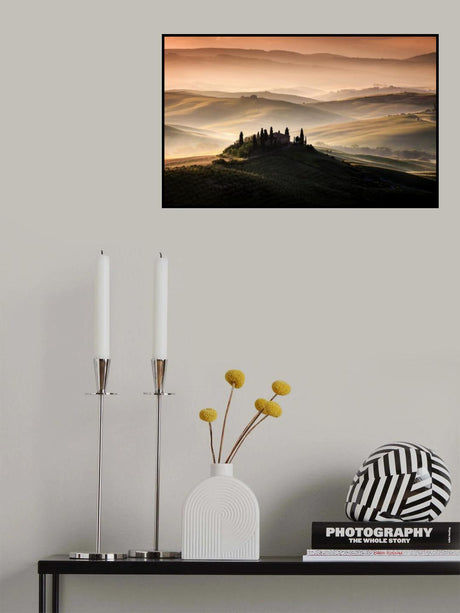 A Tuscan Country Landscape Poster och Canvastavla