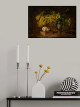 Stel life with mimosa Poster och Canvastavla