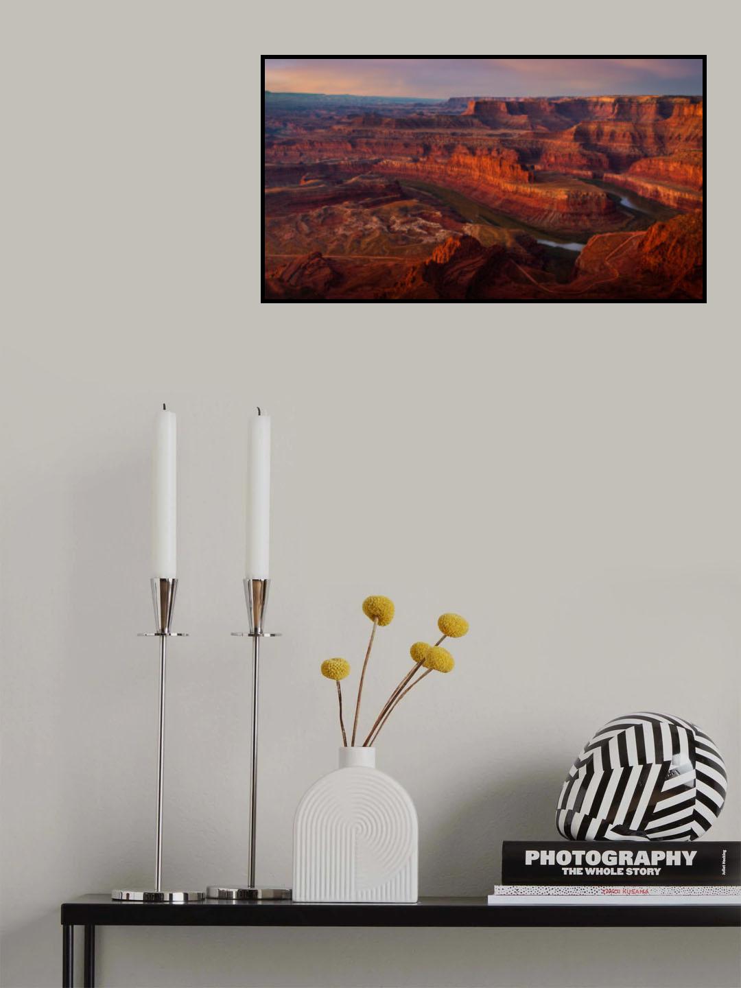 Desert Morning Poetry Poster och Canvastavla