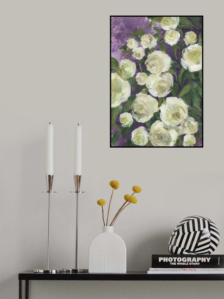 Noray painterly roses Poster och Canvastavla