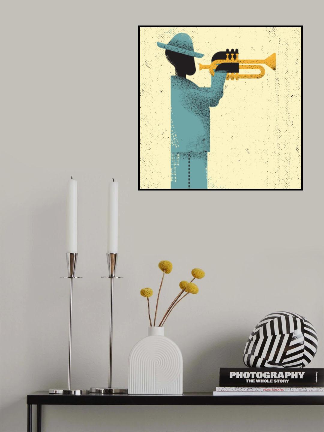 Jazz Musician Poster och Canvastavla