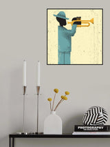 Jazz Musician Poster och Canvastavla