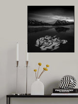 The last ice bubbles in the late winter Poster och Canvastavla
