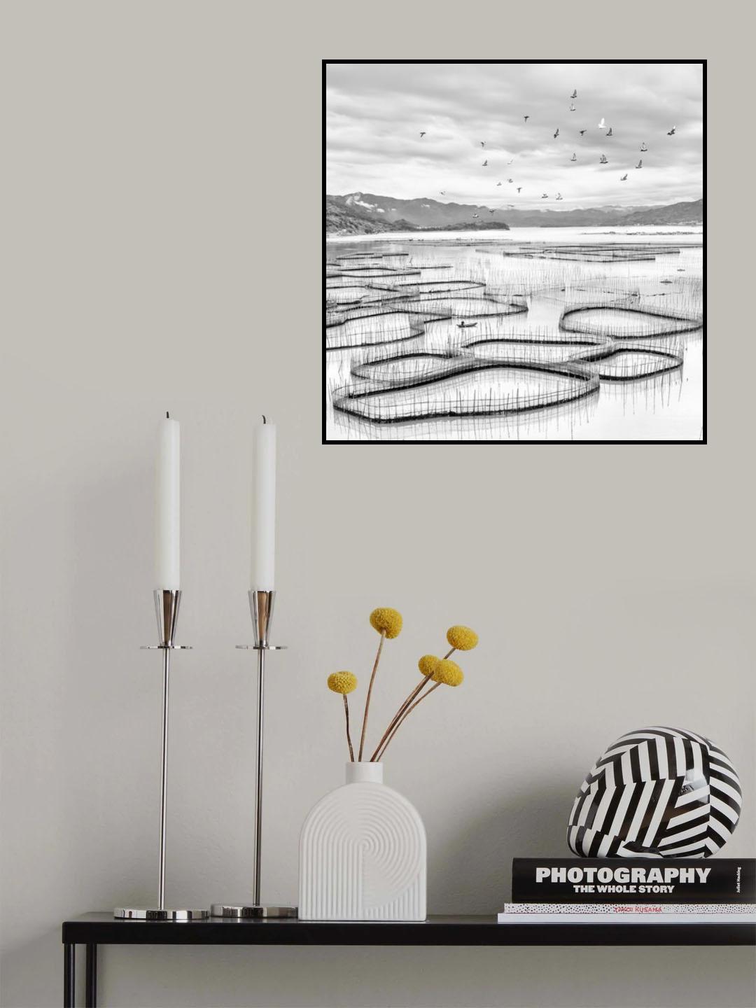 Sky and Net Poster och Canvastavla