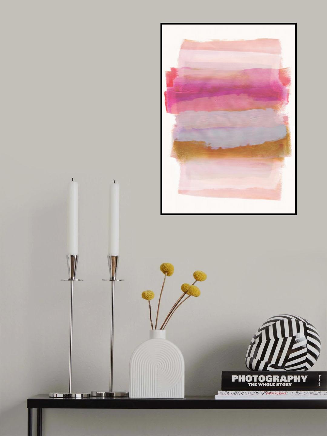Abstract Brush Strokes 45 A1 Poster och Canvastavla