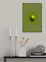 Optical Illusion Poster och Canvastavla