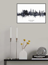 Heidelberg Germany Skyline Poster och Canvastavla