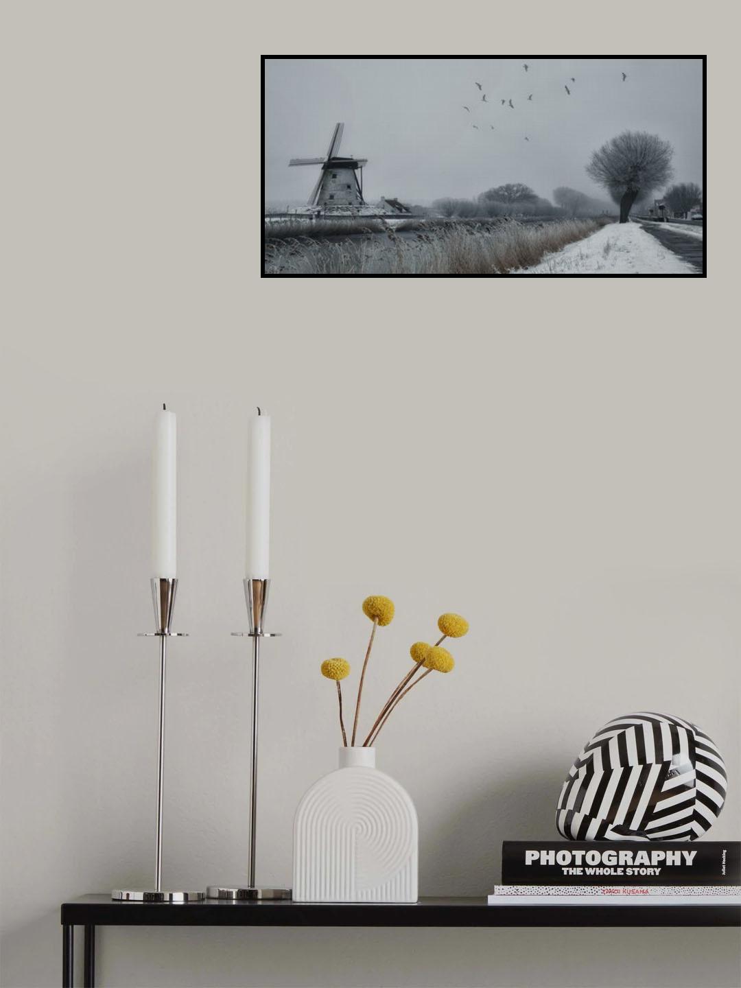 Winter etching Poster och Canvastavla