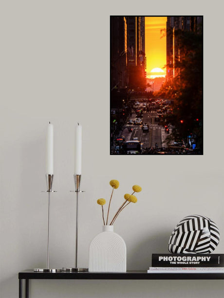 Manhattanhenge Poster och Canvastavla
