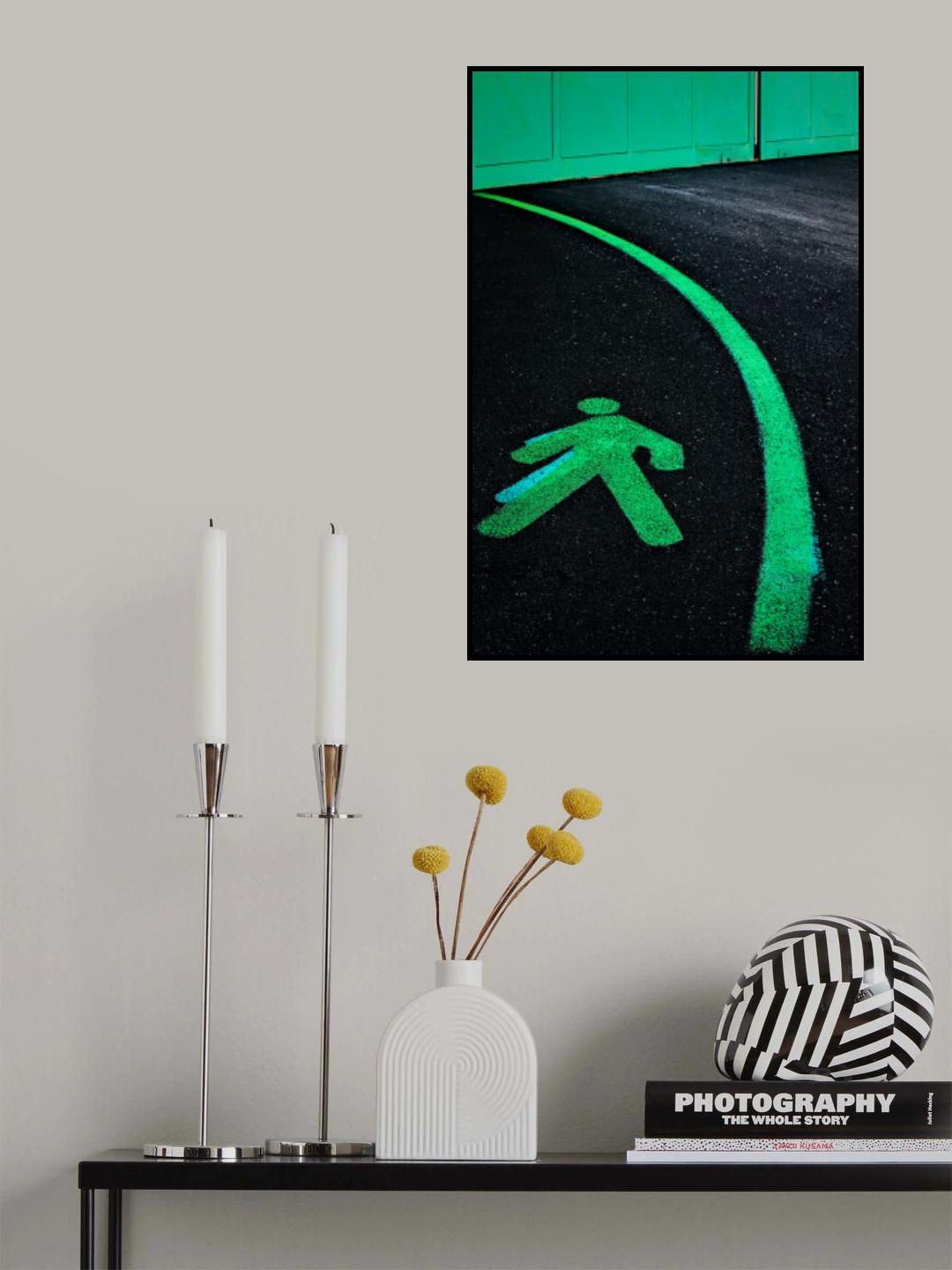 Green Path Poster och Canvastavla