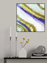 Aubergine Agate Poster och Canvastavla