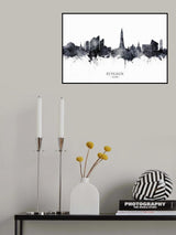 Reykjavík Iceland Skyline Poster och Canvastavla
