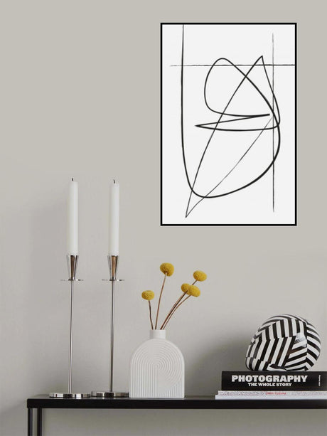 Off White Lines Poster och Canvastavla