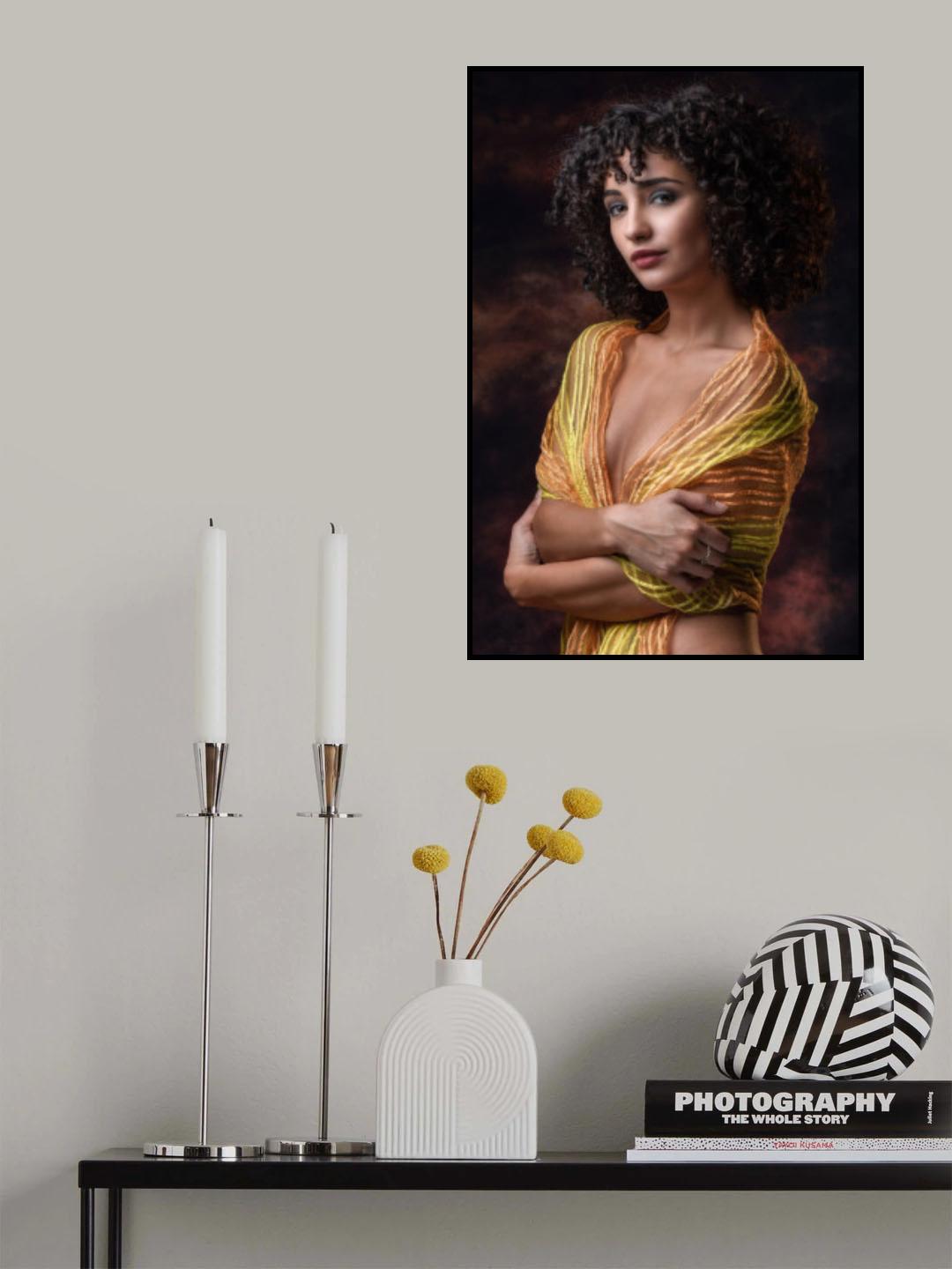 Yellow Scarf Poster och Canvastavla