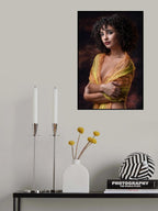 Yellow Scarf Poster och Canvastavla