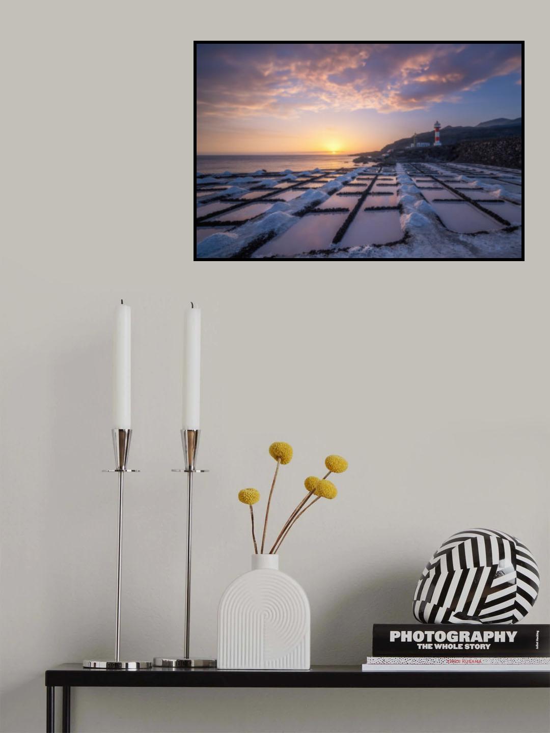 Salinas de Fuencaliente Poster och Canvastavla