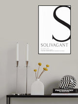 Solivagant definition typography art Poster och Canvastavla