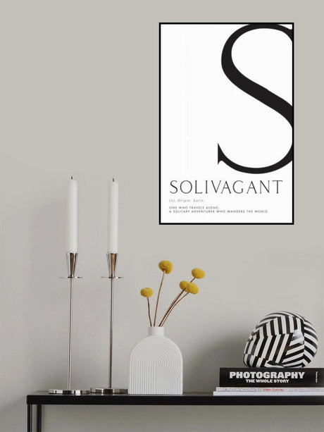 Solivagant definition typography art Poster och Canvastavla
