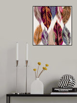 Red and Pink Leaves Poster och Canvastavla