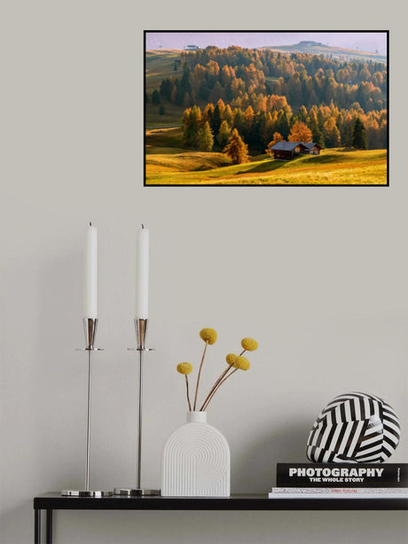Autumn at Alpe Di Siusi Poster och Canvastavla