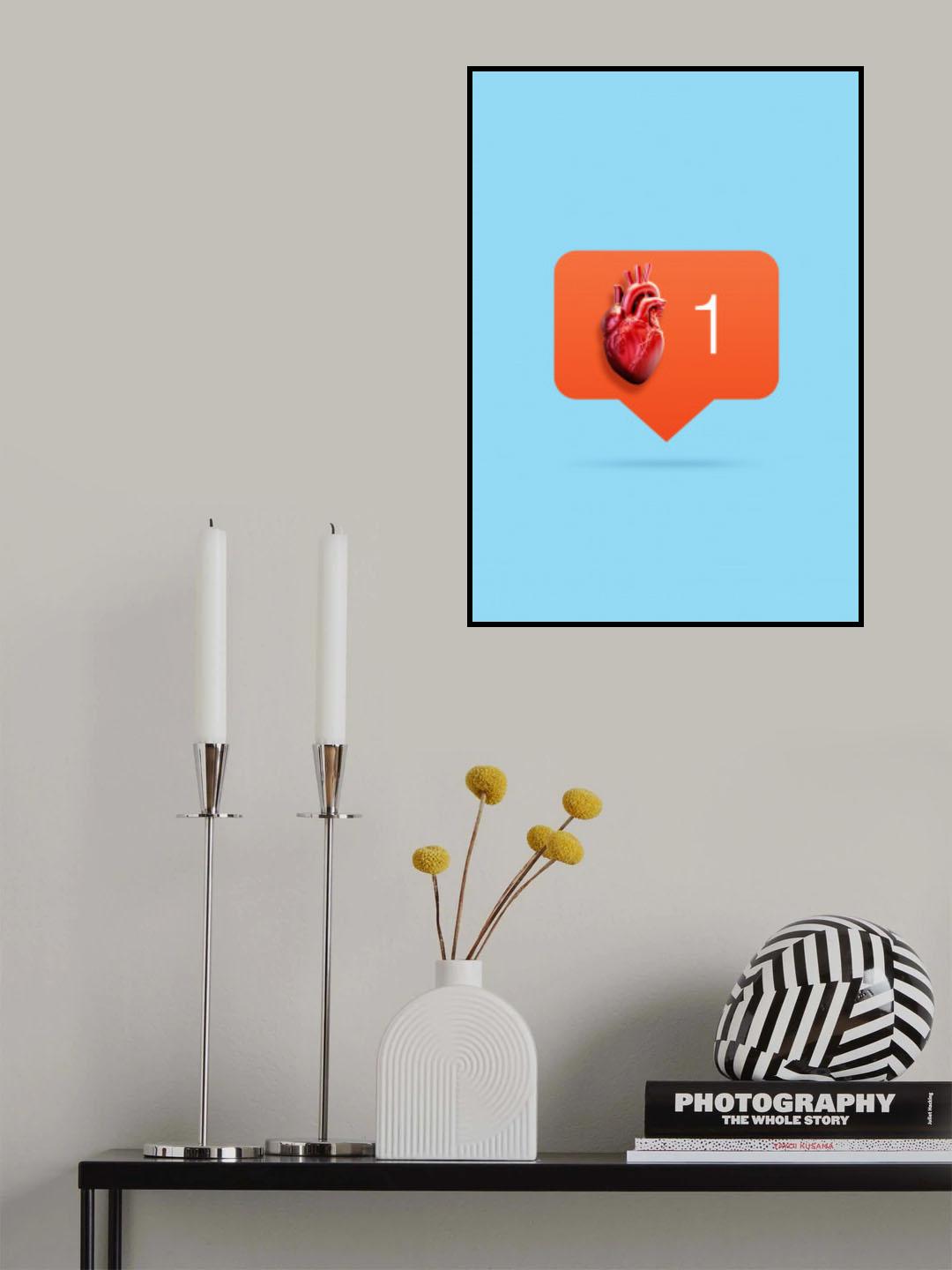 Like from Heart Poster och Canvastavla