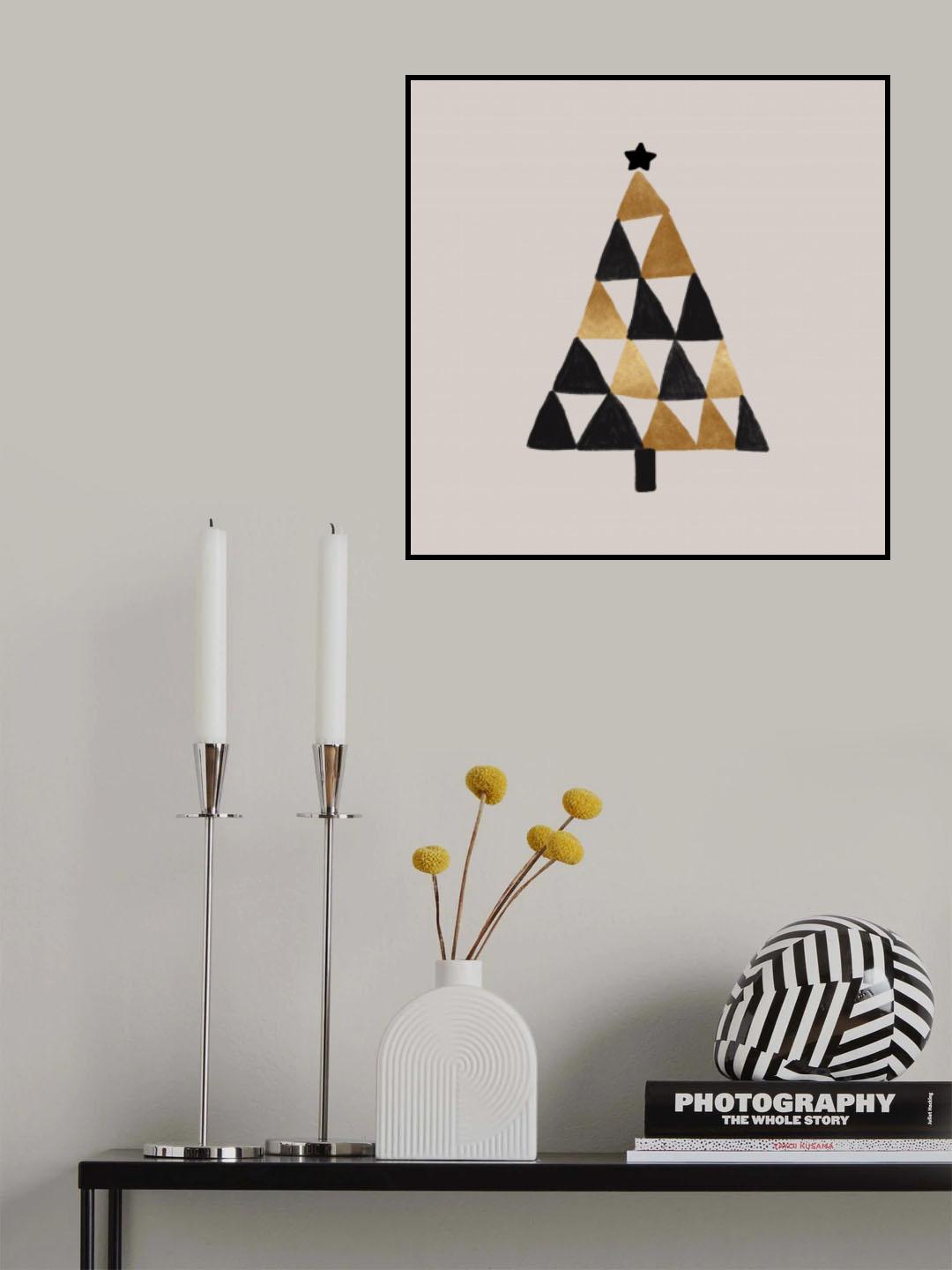 Xmas Geometric Poster och Canvastavla