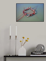 Fishing with four boats Poster och Canvastavla