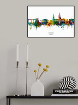Truro England Skyline Poster och Canvastavla
