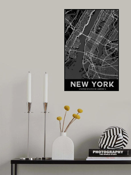 New York Whit.png Poster och Canvastavla