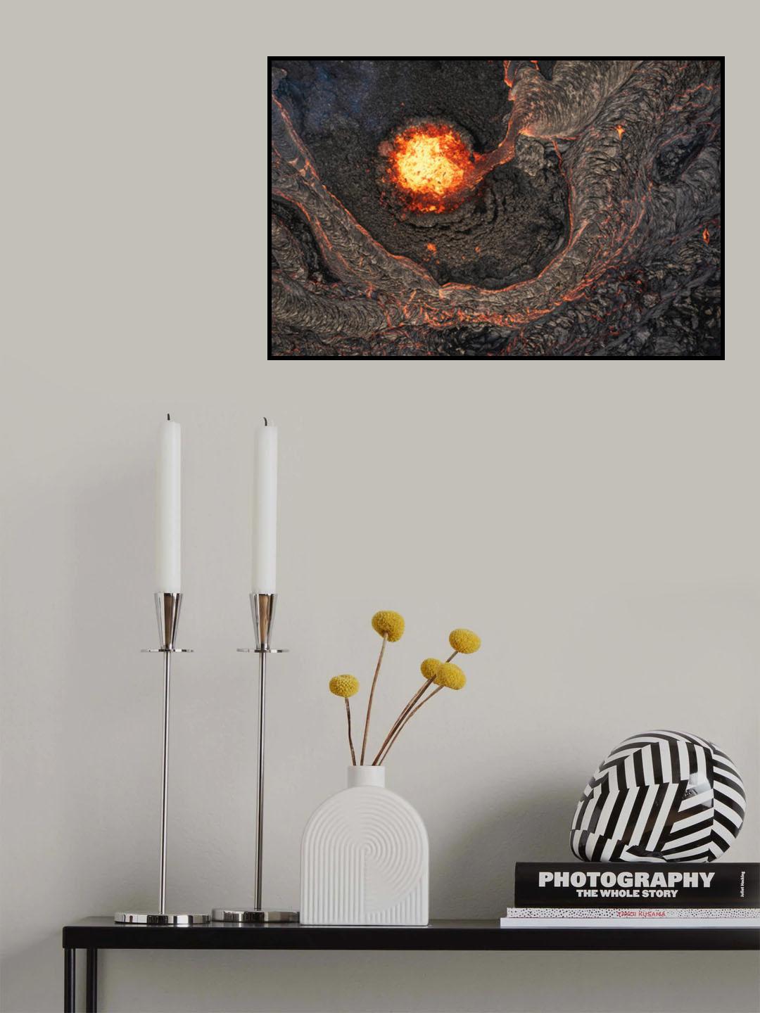 Iceland - Geldingadalir Crater Poster och Canvastavla