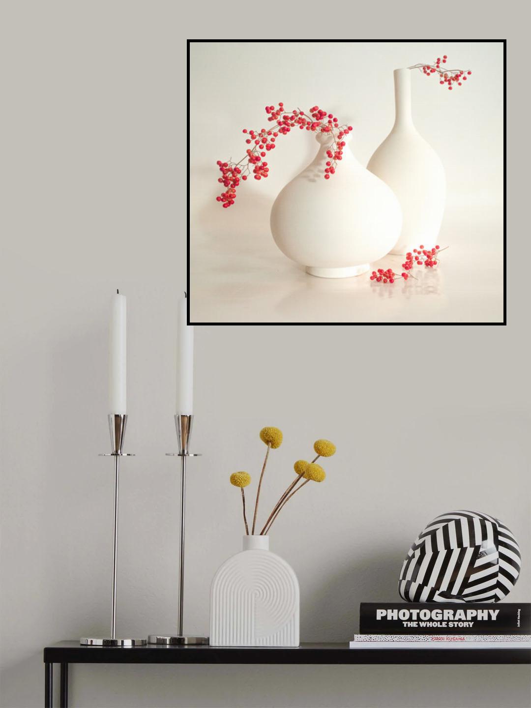 white Poster och Canvastavla