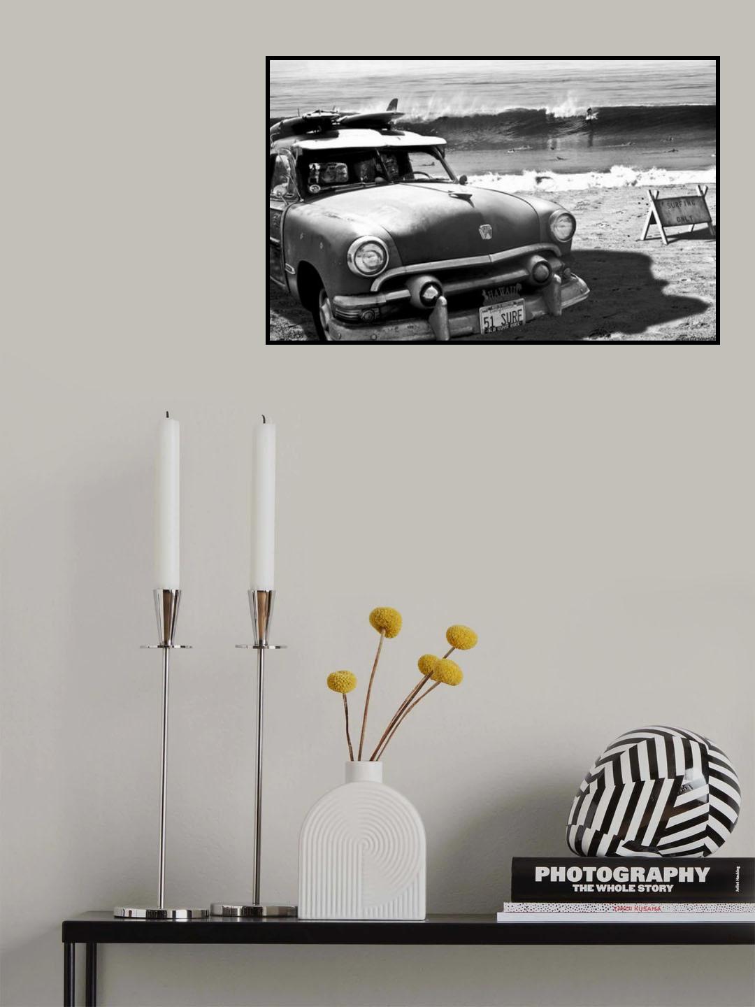 Vintage Ford Woody Poster och Canvastavla