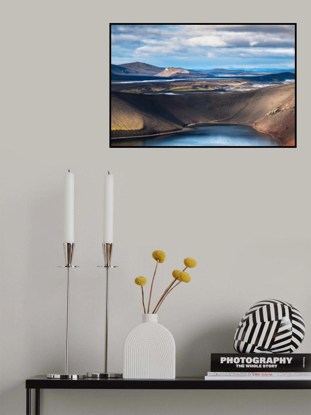 Nature's Artistry in Ljótipollur Poster och Canvastavla
