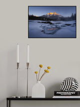 Ice Lake and Golden Mountain Poster och Canvastavla