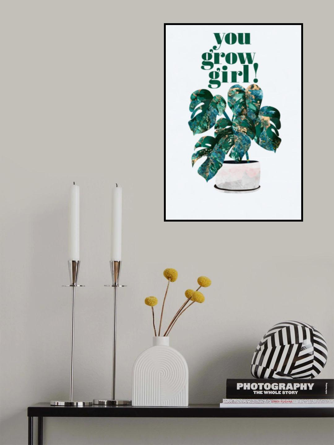 Plant typography quote text 2 Poster och Canvastavla