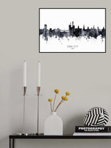 Iowa City Iowa Skyline Poster och Canvastavla