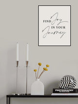 Joy In Journey Poster och Canvastavla