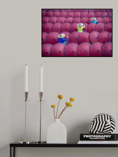 Paint Umbrellas Together Poster och Canvastavla