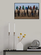 Watching the gerewol festival from the camels - Niger Poster och Canvastavla