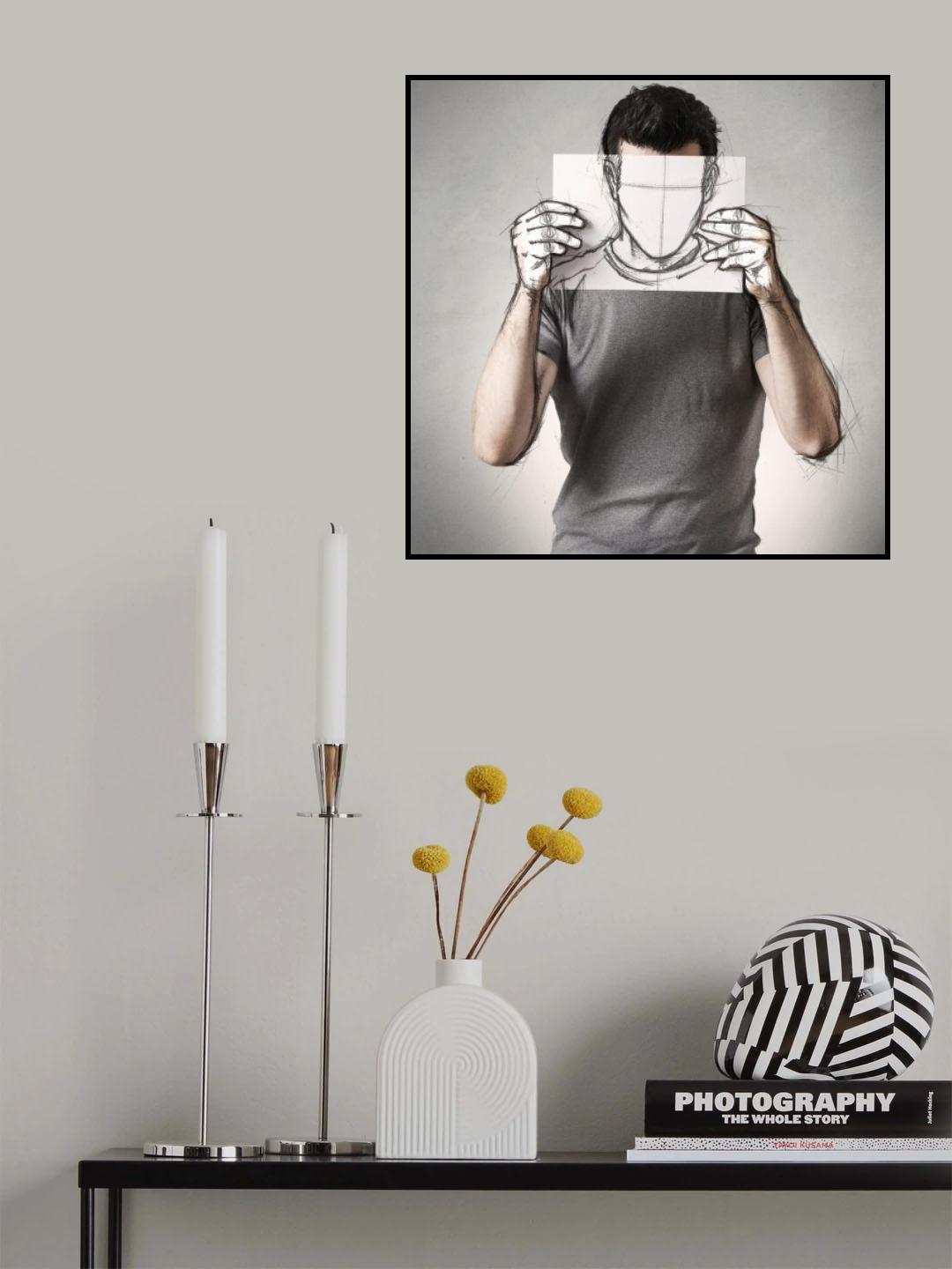 Anonymous Sketch Poster och Canvastavla
