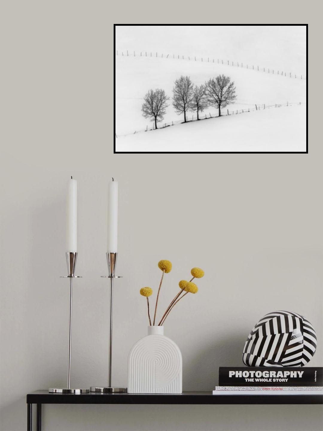 Winter Geometry Poster och Canvastavla