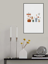 Kitchen Set Illustration Poster och Canvastavla