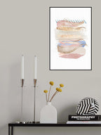Soft Pink Blue 3 Poster och Canvastavla