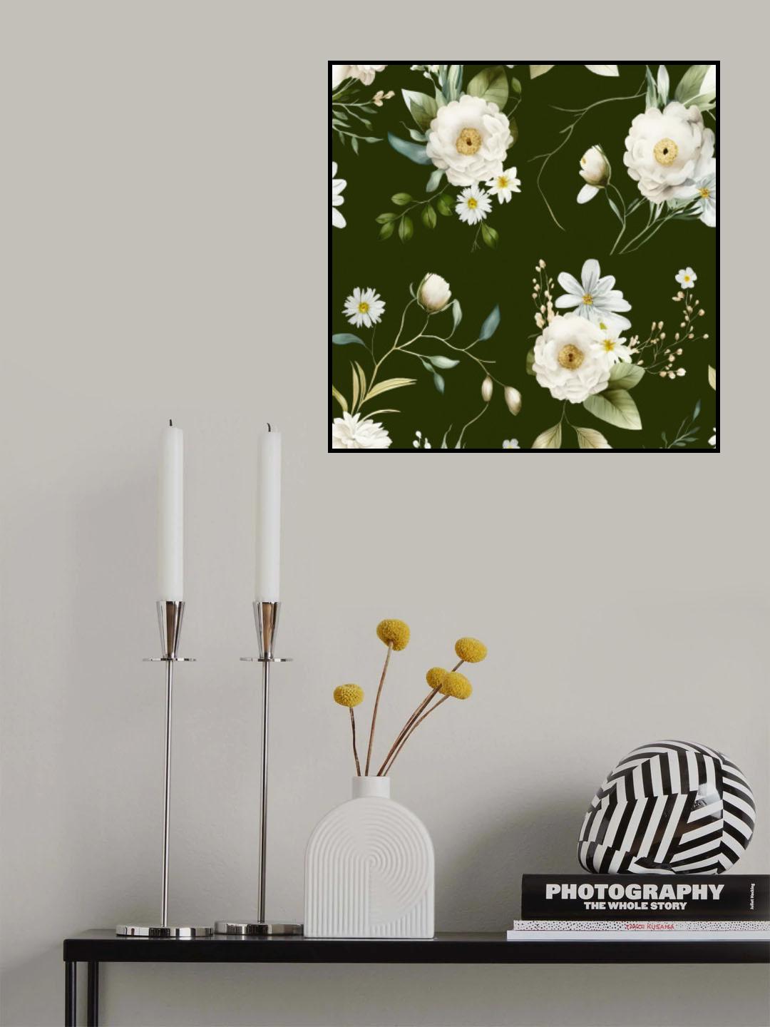 Wall Mural Wh 2 4096 Green Poster och Canvastavla