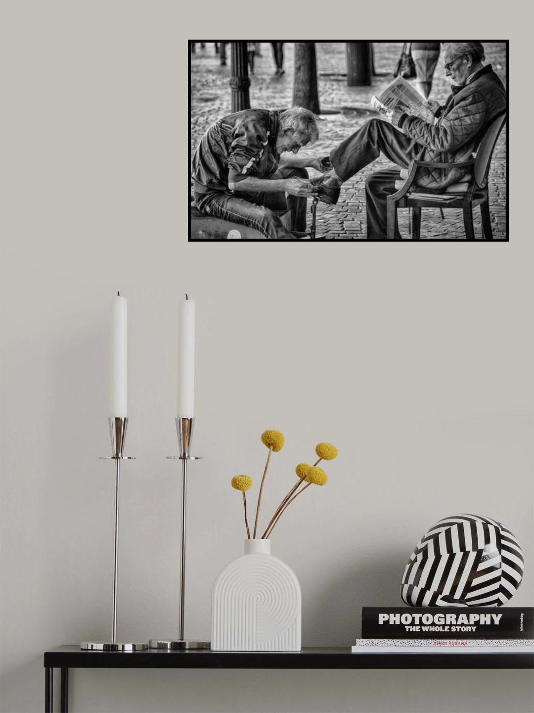shoe cleaner Poster och Canvastavla