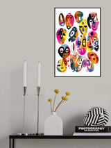 Masks Poster och Canvastavla