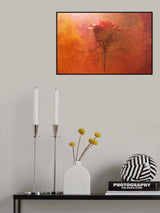 red rose and ink in water Poster och Canvastavla